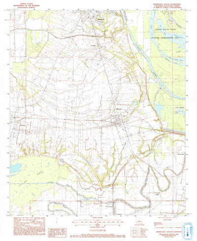United States Geological Survey Marksville South, LA (1982, 24000-Scale) digital map