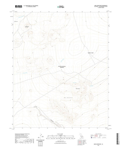 United States Geological Survey Marl Mountains, CA (2021, 24000-Scale) digital map