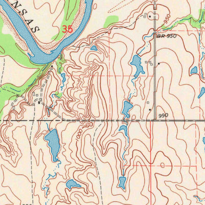 United States Geological Survey Marland, OK (1968, 24000-Scale) digital map
