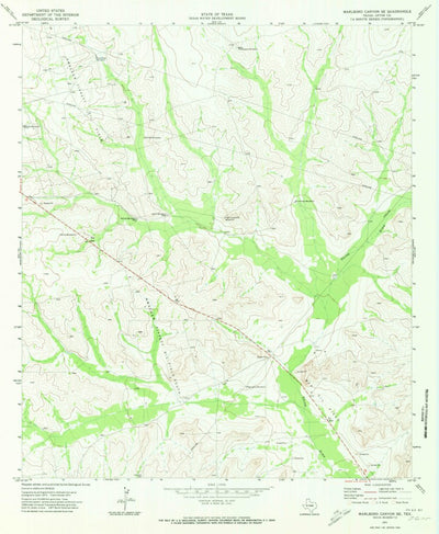 United States Geological Survey Marlboro Canyon SE, TX (1971, 24000-Scale) digital map