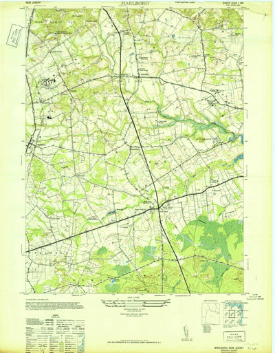 United States Geological Survey Marlboro, NJ (1947, 24000-Scale) digital map
