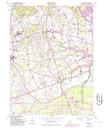United States Geological Survey Marlboro, NJ (1954, 24000-Scale) digital map