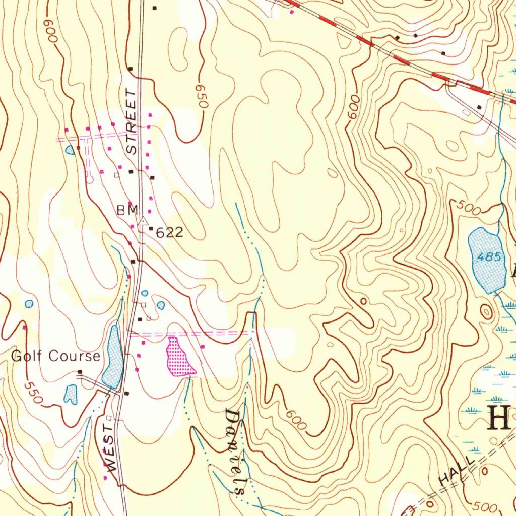 Marlborough, CT (1967, 24000-Scale) Map by United States Geological ...