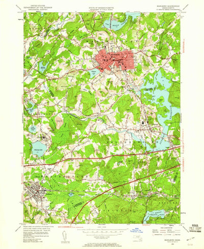United States Geological Survey Marlborough, MA (1953, 24000-Scale) digital map
