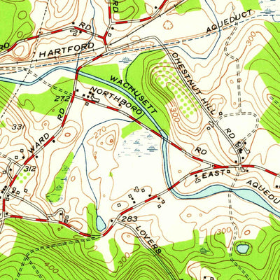 United States Geological Survey Marlborough, MA (1953, 24000-Scale) digital map