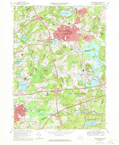 United States Geological Survey Marlborough, MA (1969, 24000-Scale) digital map