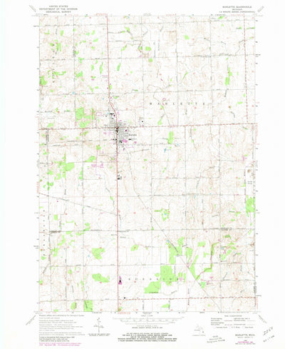 United States Geological Survey Marlette, MI (1963, 24000-Scale) digital map
