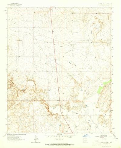 United States Geological Survey Marley Draw, NM (1962, 24000-Scale) digital map