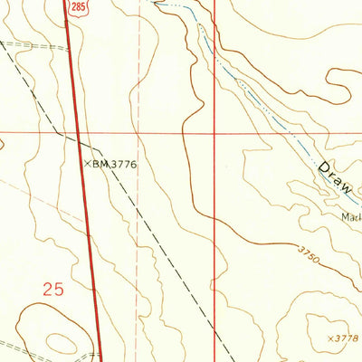 United States Geological Survey Marley Draw, NM (1962, 24000-Scale) digital map