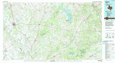 United States Geological Survey Marlin, TX (1985, 100000-Scale) digital map