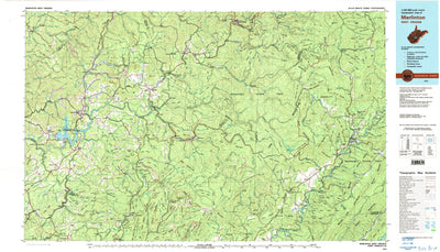 United States Geological Survey Marlinton, WV (1979, 100000-Scale) digital map