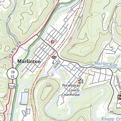 United States Geological Survey Marlinton, WV (2023, 24000-Scale) digital map