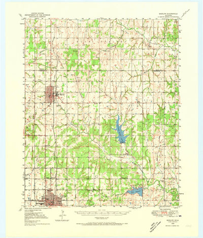 United States Geological Survey Marlow, OK (1950, 62500-Scale) digital map