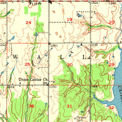United States Geological Survey Marlow, OK (1950, 62500-Scale) digital map