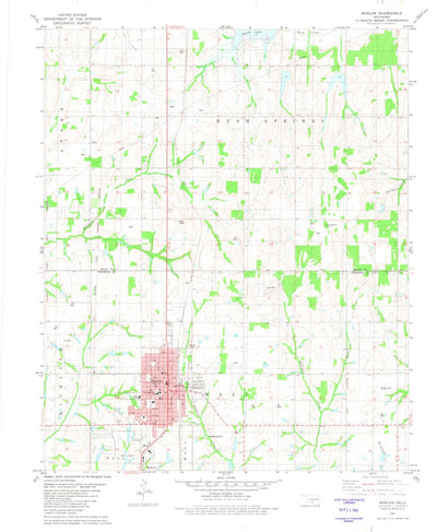 United States Geological Survey Marlow, OK (1981, 24000-Scale) digital map