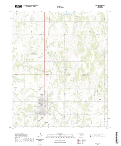 United States Geological Survey Marlow, OK (2022, 24000-Scale) digital map