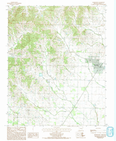United States Geological Survey Marmaduke, AR (1984, 24000-Scale) digital map