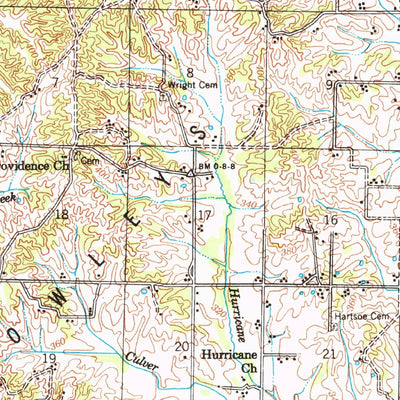 United States Geological Survey Marmaduke, AR-MO (1958, 62500-Scale) digital map