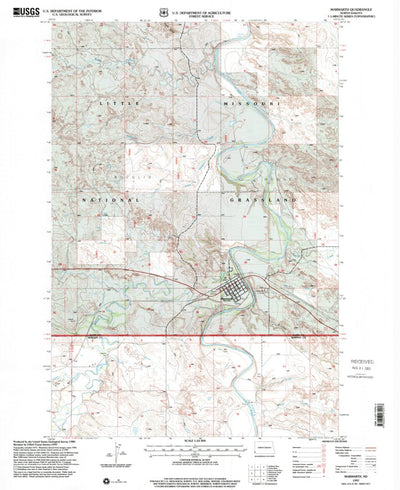United States Geological Survey Marmarth, ND (1997, 24000-Scale) digital map