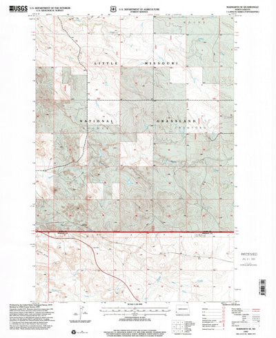 United States Geological Survey Marmarth SE, ND (1997, 24000-Scale) digital map