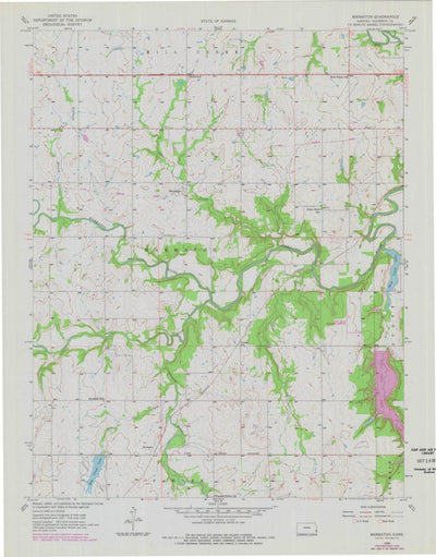 United States Geological Survey Marmaton, KS (1958, 24000-Scale) digital map