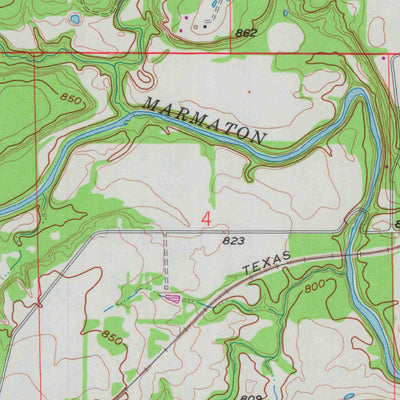 United States Geological Survey Marmaton, KS (1958, 24000-Scale) digital map