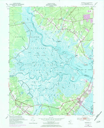 United States Geological Survey Marmora, NJ (1952, 24000-Scale) digital map