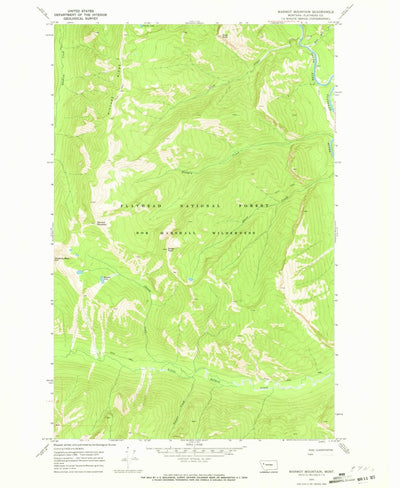 United States Geological Survey Marmot Mountain, MT (1970, 24000-Scale) digital map
