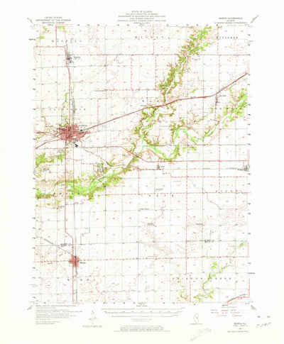 United States Geological Survey Maroa, IL (1957, 62500-Scale) digital map