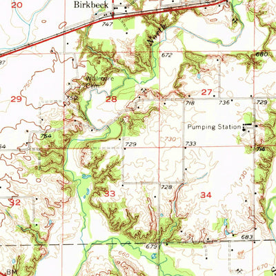 United States Geological Survey Maroa, IL (1957, 62500-Scale) digital map