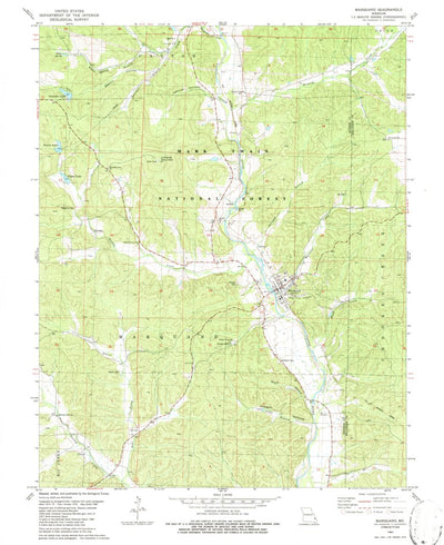 United States Geological Survey Marquand, MO (1980, 24000-Scale) digital map