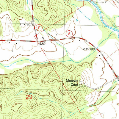 United States Geological Survey Marquand, MO (1980, 24000-Scale) digital map