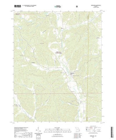 United States Geological Survey Marquand, MO (2021, 24000-Scale) digital map
