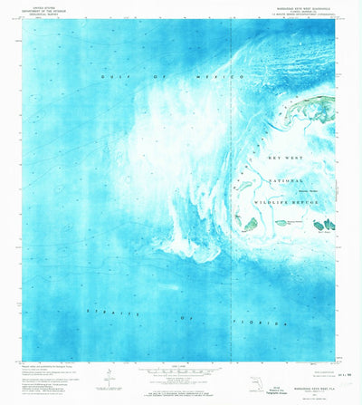 United States Geological Survey Marquesas Keys West, FL (1971, 24000-Scale) digital map