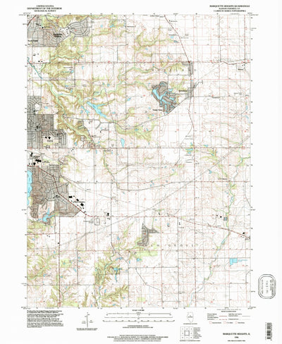 United States Geological Survey Marquette Heights, IL (1996, 24000-Scale) digital map