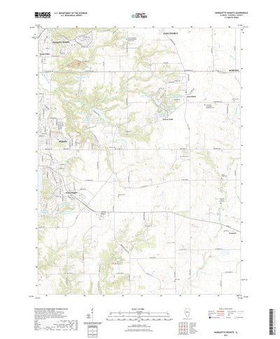 United States Geological Survey Marquette Heights, IL (2021, 24000-Scale) digital map