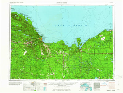 United States Geological Survey Marquette, MI (1961, 250000-Scale) digital map