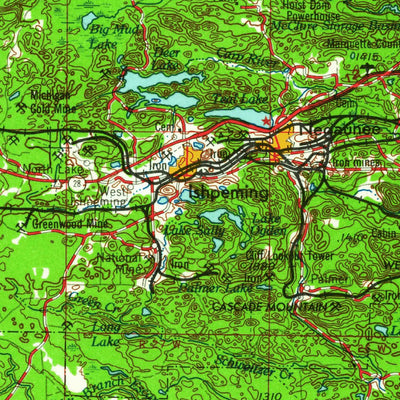 United States Geological Survey Marquette, MI (1961, 250000-Scale) digital map