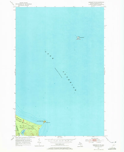 United States Geological Survey Marquette NW, MI (1953, 24000-Scale) digital map