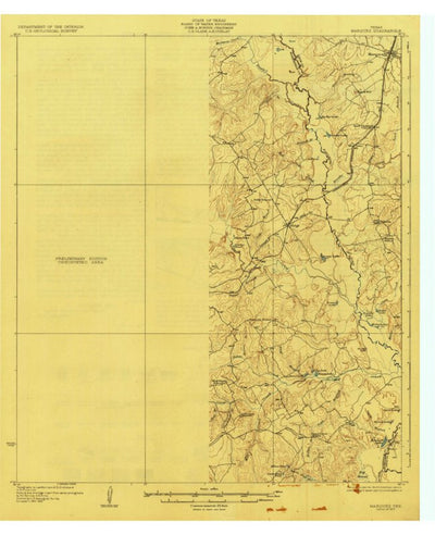United States Geological Survey Marquez, TX (1927, 62500-Scale) digital map