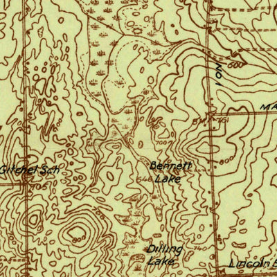 United States Geological Survey Mars Hill, ME (1936, 48000-Scale) digital map