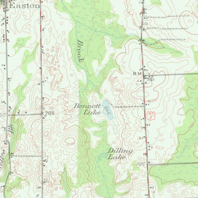 United States Geological Survey Mars Hill, ME (1951, 62500-Scale) digital map