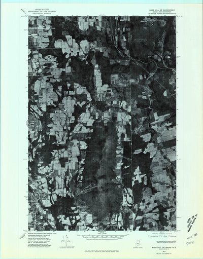 United States Geological Survey Mars Hill, ME (1975, 24000-Scale) digital map