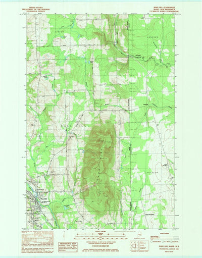 United States Geological Survey Mars Hill, ME (1984, 24000-Scale) digital map