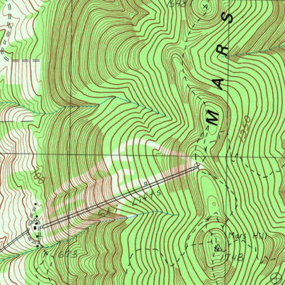 United States Geological Survey Mars Hill, ME (1984, 24000-Scale) digital map
