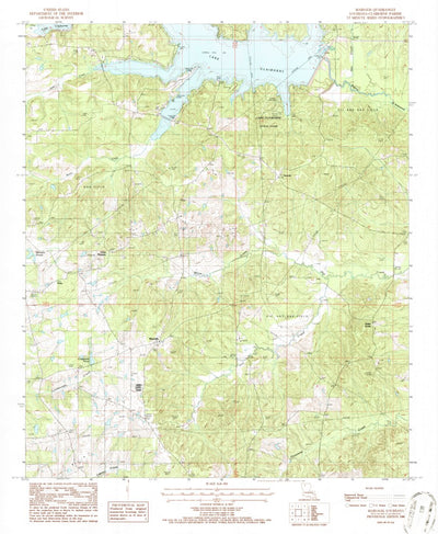 United States Geological Survey Marsalis, LA (1986, 24000-Scale) digital map