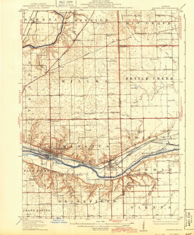 United States Geological Survey Marseilles, IL (1916, 62500-Scale) digital map