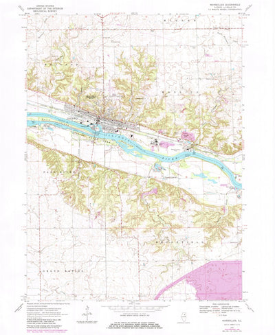 United States Geological Survey Marseilles, IL (1970, 24000-Scale) digital map