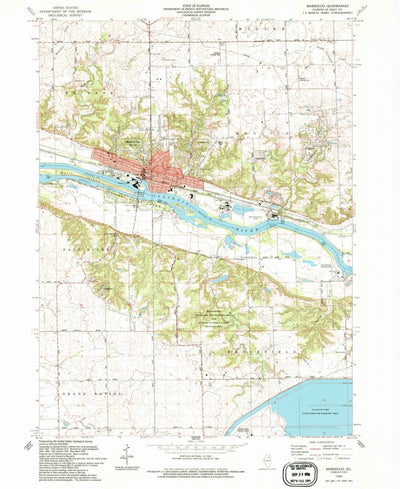 United States Geological Survey Marseilles, IL (1994, 24000-Scale) digital map