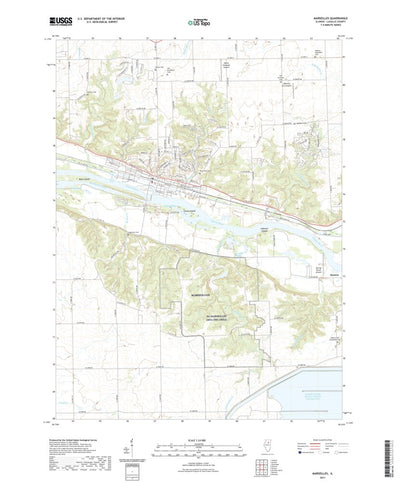 United States Geological Survey Marseilles, IL (2021, 24000-Scale) digital map
